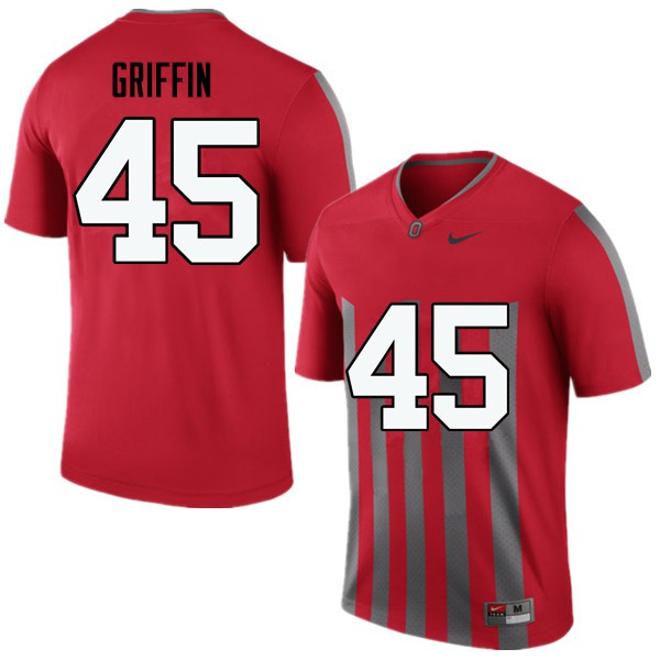 Ohio State Buckeyes #45 Archie Griffin Men Football Jersey Throwback